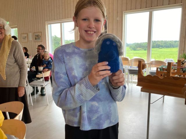Selma Widen gjorde ett troll av en tumvante på Bräcke